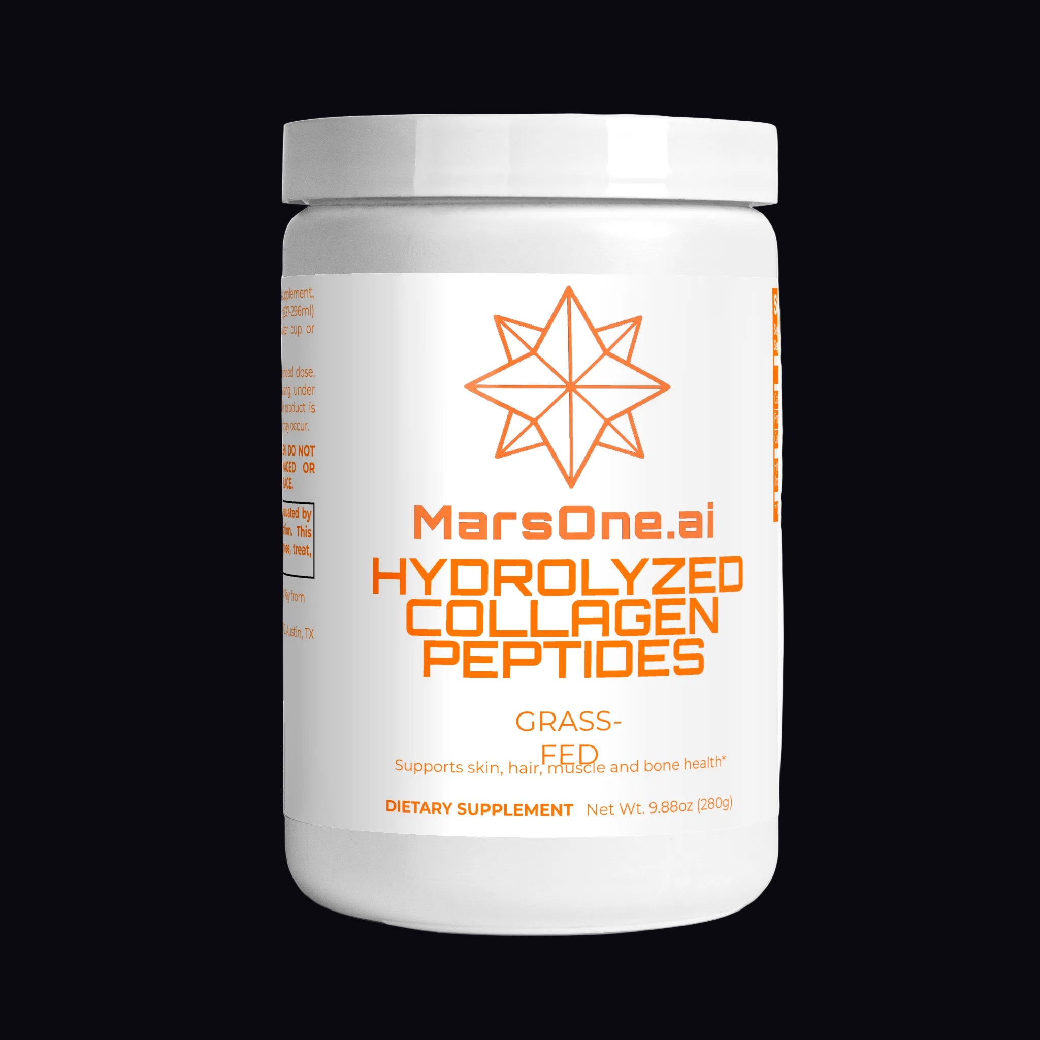 Grass-Fed Hydrolyzed Collagen Peptides — MarsOne Space-Friendly product