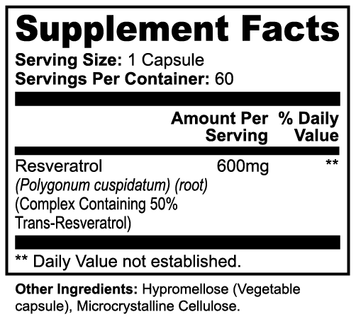 Resveratrol 50 600Mg — product view 4 | MarsOne
