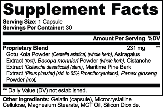 Gotu Kola Bacopa Clarity Complex — product view 4 | MarsOne