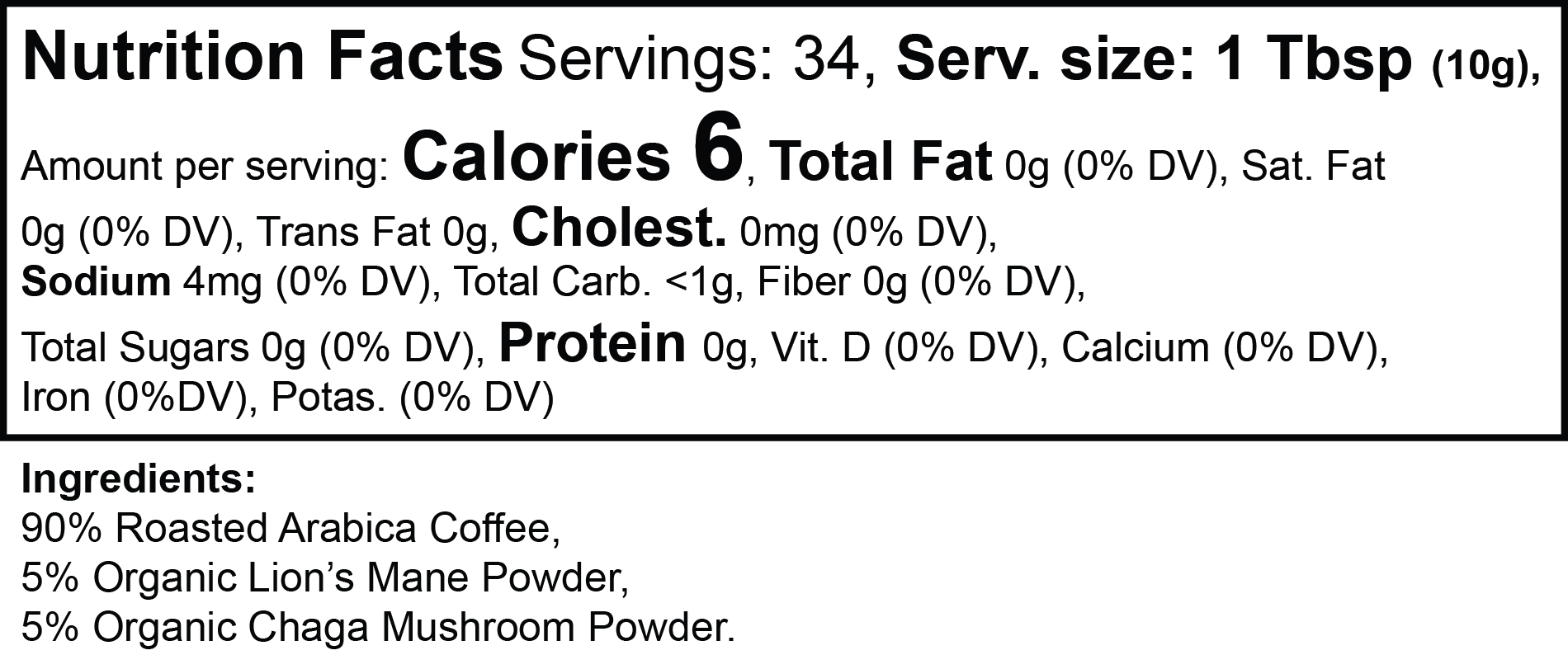 Vitality Mushroom Coffee Medium Roast — product view 4 | MarsOne